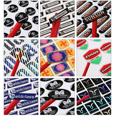 Waterproof Resin Label Domed Sticke