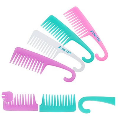 Large Wide Tooth Comb Shower Combs with Hook