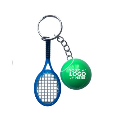Mini Tennis Racket Keychain