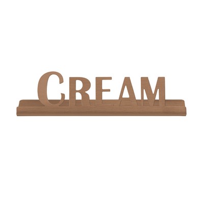 Laser Cut Rose Gold Table Sign (Cream)