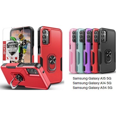 iBank ® Shockproof Case compatible with Galaxy A14/A15/A16/S25/S24/S23 + Screen Protector