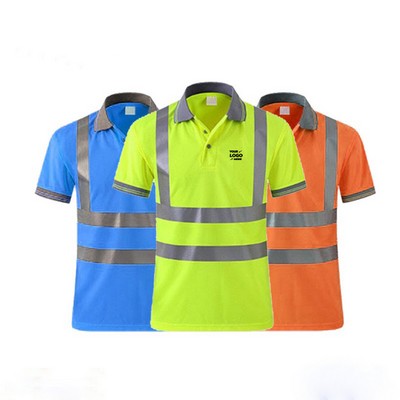Class 2 Reflective Safety Polo Shirt