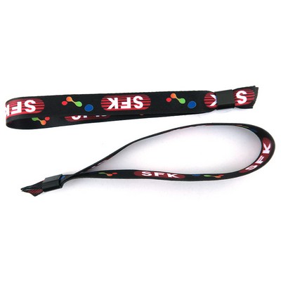 5/8 "Sublimated fabric fabric disposable activity wristband