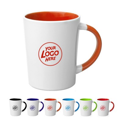 Two Tone Latte Personalized Mugs - 13 oz