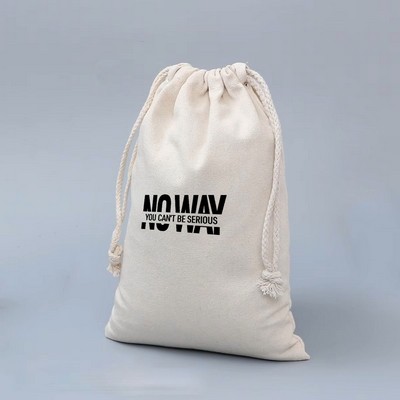 Extra Large Cotton And Linen Drawstring Bag ( 5.9'' X 7.87 )