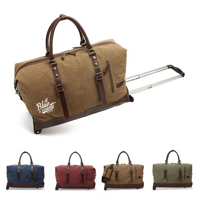 Canvas Duffel Bag with Wheel