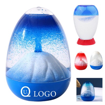 Egg Shape Liquid Hourglass Timer