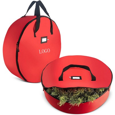 Holiday Wreath Storage Bag - Durable Protection