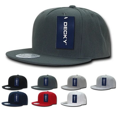 Decky Five Panel High Profile Structured Snapback Cap