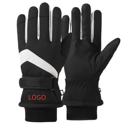 Outdoor Extra Fleece Thick Windproof Waterproof Non-Slip Warm Gloves