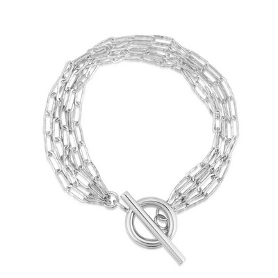 Jilco Inc Five Strand Paperclip Bracelet