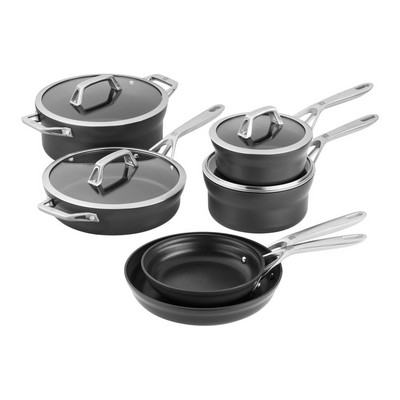 Zwilling Motion 10Pc Hard Anodized Nonstick Cookware Set
