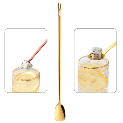 2" 1 Dual Heads Fork Square Spoon