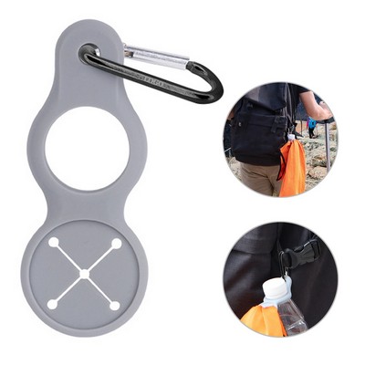 2" 1 Silicone Water Bottle Holder w/Carabiner