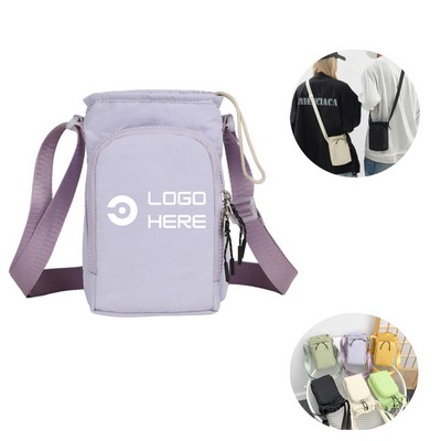 Single Shoulder Crossbody Water Bottle Bag