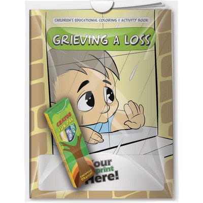 Combo Pack - "Grieving a Loss" Coloring Book & 4-Pack of Crayon in a Poly Bag