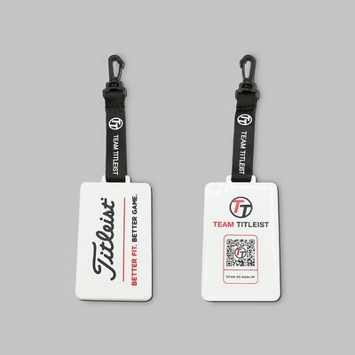 Custom Luggage Tags Soft Rectangular Bag Tag with Hook