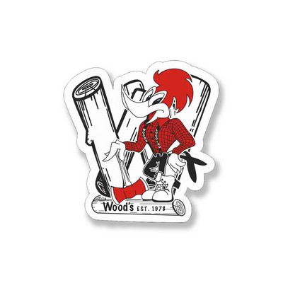 Decal On White Vinyl Material - Laminated For Extended Outdoor Use (2"X5.5")