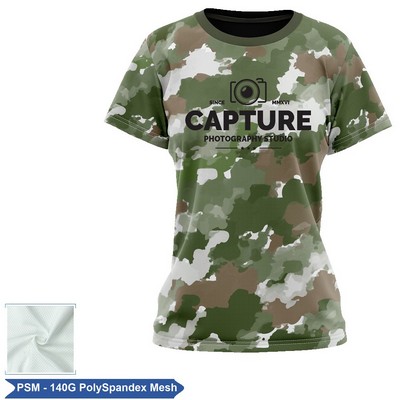 Women's Sublimation 140G Mesh Short Sleeve T-Shirt