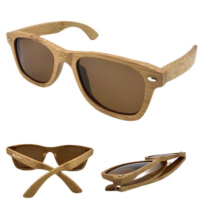 Bamboo Frame Polarized Sunglasses