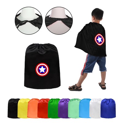 Satin Hero Kids Cape