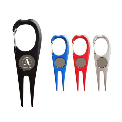 Aluminum Divot Tool With Ball Marker