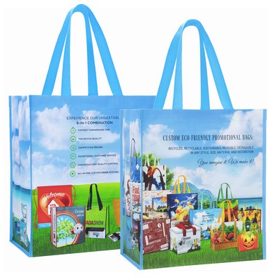 Best-In-Class Full-Color Laminated RPET Recycled Promotional Bag (13"x15"x8")