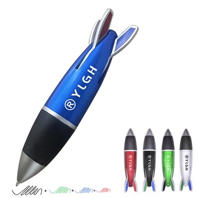 Rocket 4 Colors Refills Pen