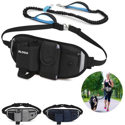 Hands Free Dog Leash With Multifunctional Bag