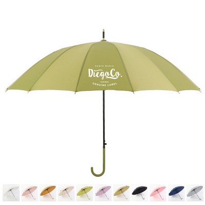 Vintage Umbrella with Leather Handle