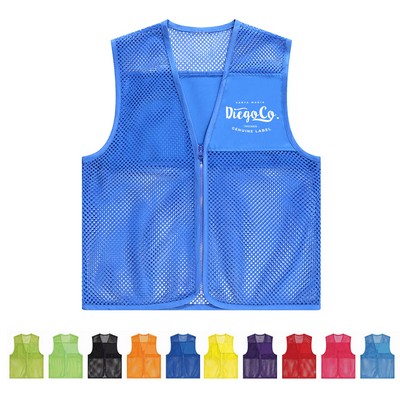 Mesh Breathable Volunteer Safety Vest