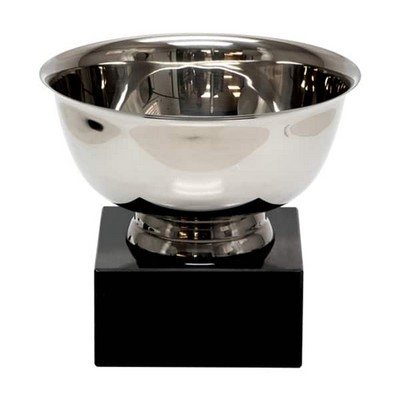 12" Silver Plated Revere Bowl on Marble Base