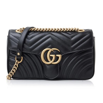 Gucci Gg Marmont Black Small Shoulder Bag