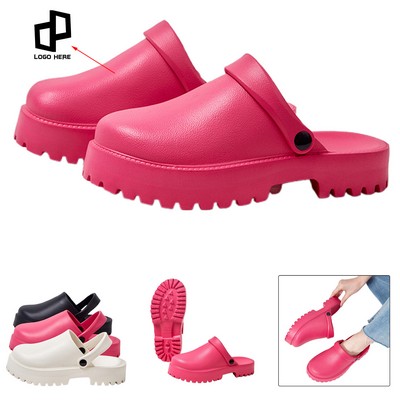 Summer Slippers W/ High Heels