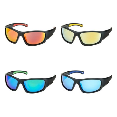 Floaties Wrap Mirror Polarized Sunglasses