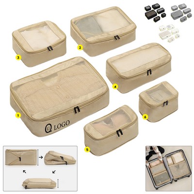 Six-Piece See-Through Storage Bag