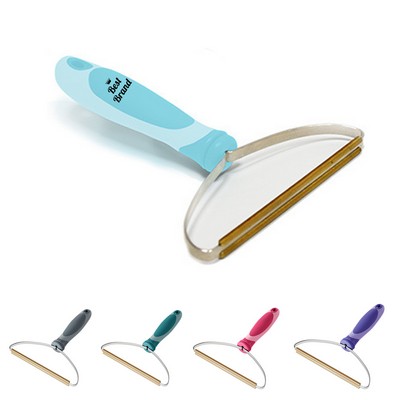 Portable Metal Carpet Scraper Hairball Shaver Brush