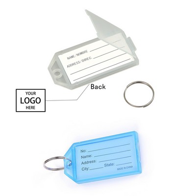 Plastic Key Chain Tag
