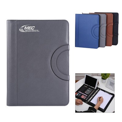 Padfolio w/ 8000mah Power Bank and Wireless Charging Stand
