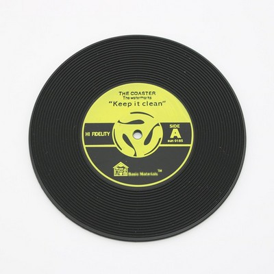 Retro Vinyl Record Coasters
