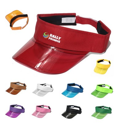 PVC Solar Transparent Bingo Visor Poker Sun Hat
