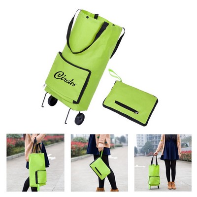 Collapsible Trolley Bag with Shopping Cart