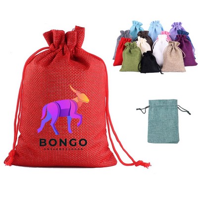 Linen Drawstring Bag