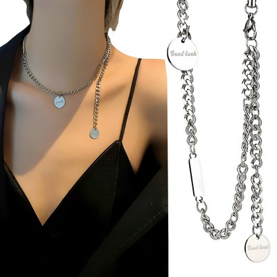 Adjustable Stainless Steel Necklace