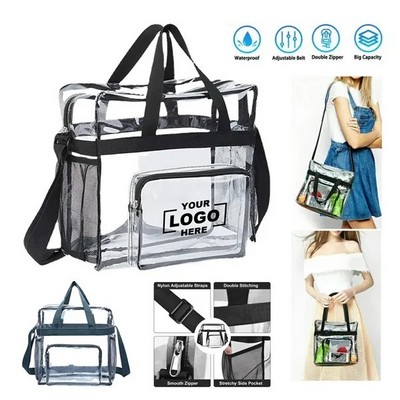Stadium Approved See Through Clear Tote Bag