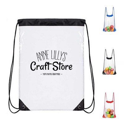 Clear Drawstring Bag