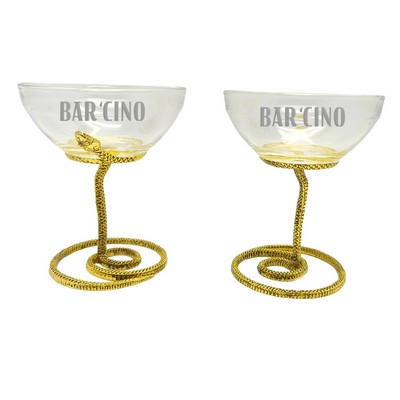 Snake Stemmed Margarita Glass