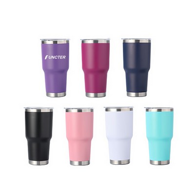 30 Oz. Car Tumbler Insulated Stainless Steel Water Bottle