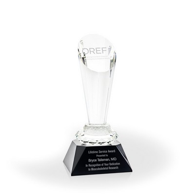 Titan Crystal Award with Black Base