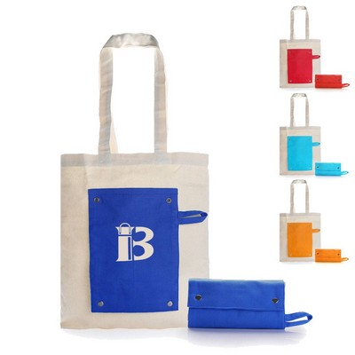 Foldable Portable Canvas Tote Bag